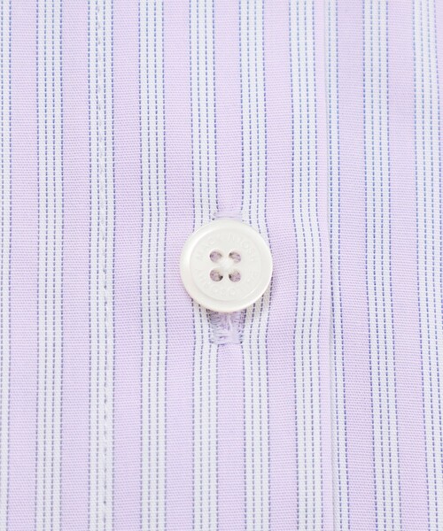 MACKINTOSH PHILOSOPHY(マッキントッシュ フィロソフィー)の「バンドカラーストライプハーフシャツ(シャツ/ブラウス・レディース・ベージュ/グリーン/パープル系その他4・38/36)」の5枚目の写真