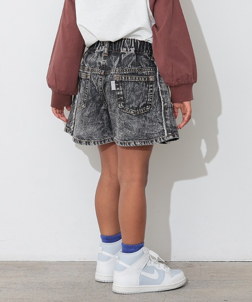 Ocean&Ground（オーシャン&グラウンド）の「リメイクデニムキュロット（デニムパンツ・キッズ・ブラック/ダークブルー・140/130/120/110/100/90）」の11枚目の写真