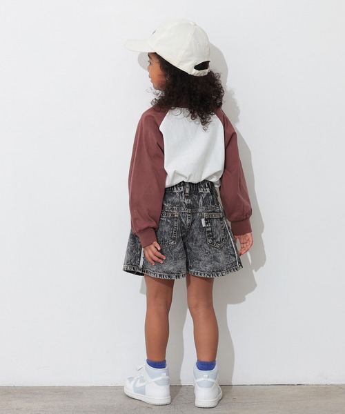 Ocean&Ground（オーシャン&グラウンド）の「リメイクデニムキュロット（デニムパンツ・キッズ・ブラック/ダークブルー・140/130/120/110/100/90）」の13枚目の写真