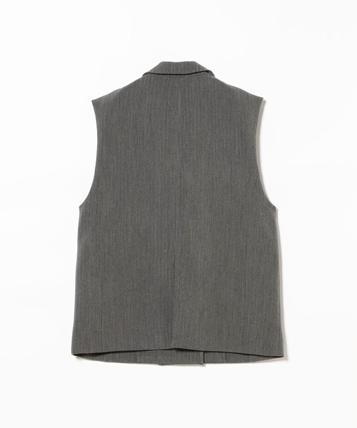 Ray BEAMS（レイビームス）の「ヘリンボーン 4ボタン ダブルブレスト ジレ（ベスト・レディース・カーキ/チャコールグレー・0/1）」の13枚目の写真