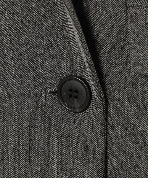 Ray BEAMS（レイビームス）の「ヘリンボーン 4ボタン ダブルブレスト ジレ（ベスト・レディース・カーキ/チャコールグレー・0/1）」の14枚目の写真