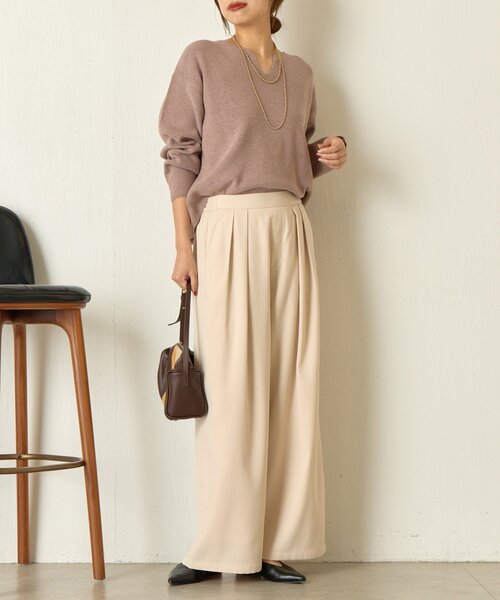 ニット 赤 SENSE OF PLACE by URBAN RESEARCH ニット セーター 「一部WEB限定