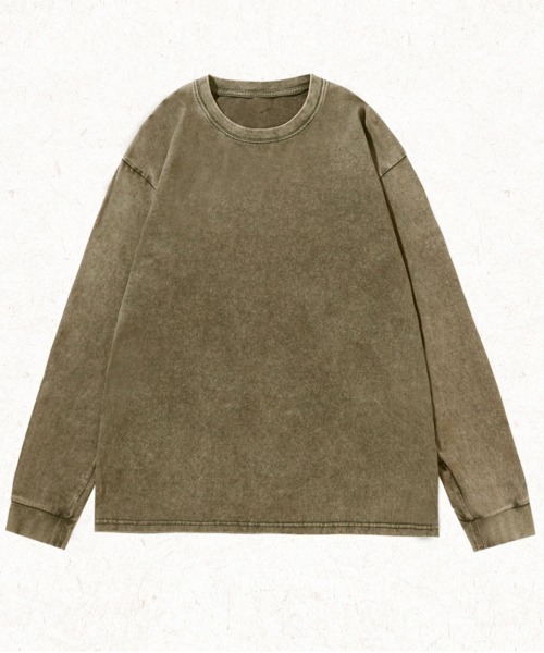 セール】ブラックアウト ピグメント加工 オーバーサイズ ロンT（T