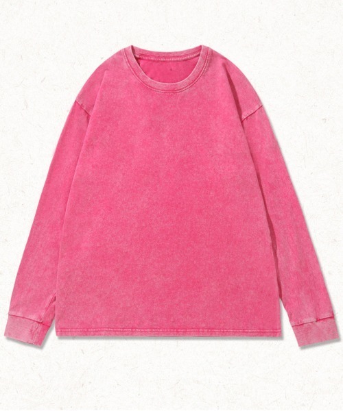NEW GENTLEMAN(ニュージェントルマン)の「ブラックアウト ピグメント加工 オーバーサイズ ロンT(Tシャツ/カットソー・メンズ・グレー/ブラック/ピンク/ブラウン/オリーブ/グレイッシュベージュ・M/XL/L)」の6枚目の写真
