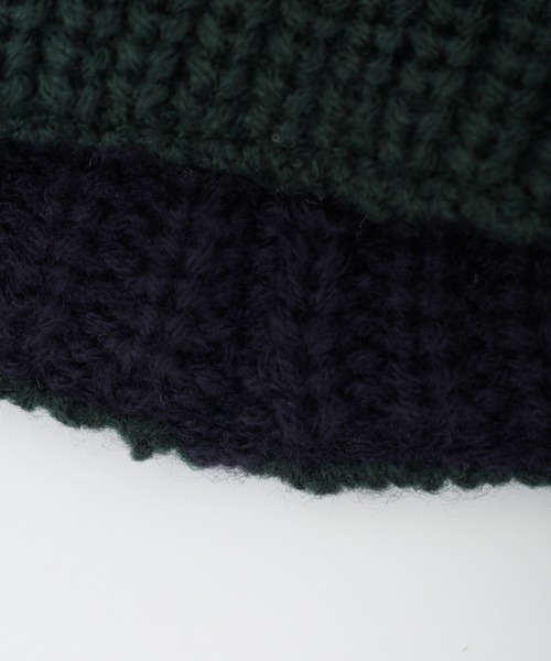 Ruben(ルーベン)の「Ruben /リバーシブル ニットバケットハット ニットキャップ(ハット・レディース・グリーン/ブラック/アイボリー/グレー・FREE)」の13枚目の写真