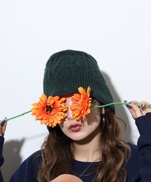 Ruben(ルーベン)の「Ruben /リバーシブル ニットバケットハット ニットキャップ(ハット・レディース・グリーン/ブラック/アイボリー/グレー・FREE)」の18枚目の写真