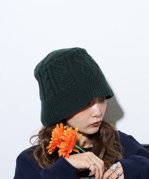 Ruben(ルーベン)の「Ruben /リバーシブル ニットバケットハット ニットキャップ(ハット・レディース・グリーン/ブラック/アイボリー/グレー・FREE)」の19枚目の写真