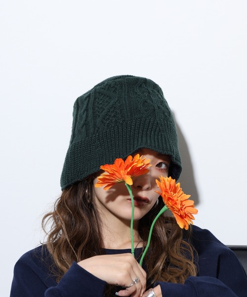 Ruben(ルーベン)の「Ruben /リバーシブル ニットバケットハット ニットキャップ(ハット・レディース・グリーン/ブラック/アイボリー/グレー・FREE)」の21枚目の写真