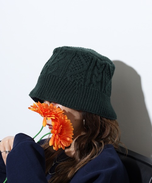 Ruben(ルーベン)の「Ruben /リバーシブル ニットバケットハット ニットキャップ(ハット・レディース・グリーン/ブラック/アイボリー/グレー・FREE)」の22枚目の写真