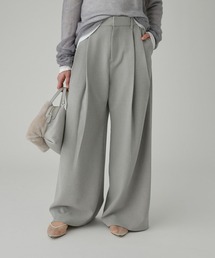 BABYLONE | 【多機能素材】ダブルクロス2タックワイドパンツ(その他パンツ)