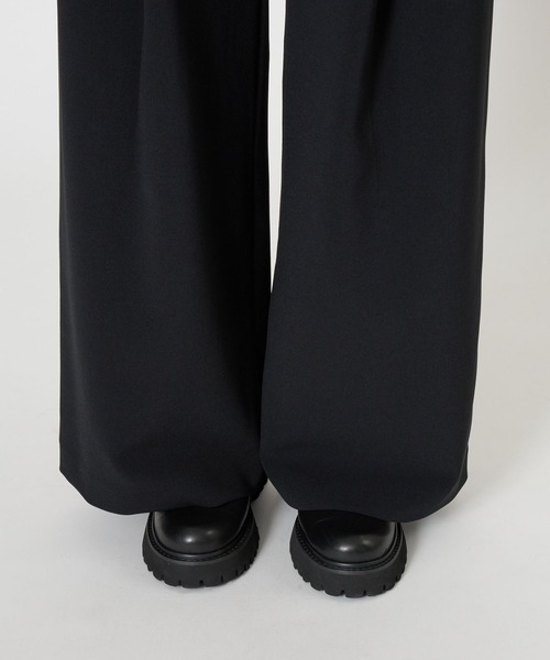 セール】【多機能素材】ダブルクロス2タックワイドパンツ（その他