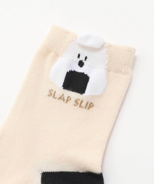 SLAP SLIP(スラップスリップ)の「消防車おにぎり恐竜ワンポイント+いろいろ総柄ソックス2点セット(13~21cm)(ソックス/靴下・キッズ・ブラック/レッド/グリーン・M/XS/S)」の9枚目の写真