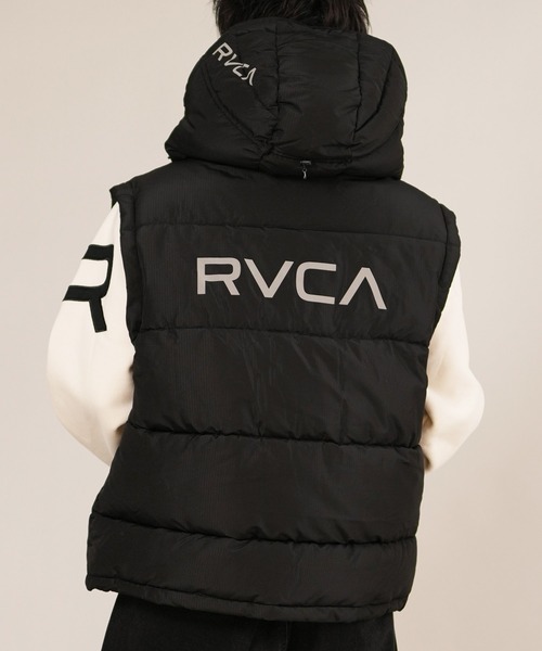 セール】RVCA/ルーカ パフベスト バックプリント 軽量 BF042-762