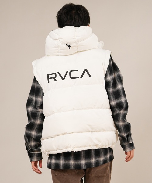 セール】RVCA/ルーカ パフベスト バックプリント 軽量 BF042-762