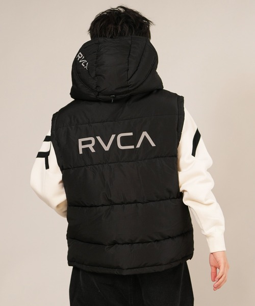 セール】RVCA/ルーカ パフベスト バックプリント 軽量 BF042-762