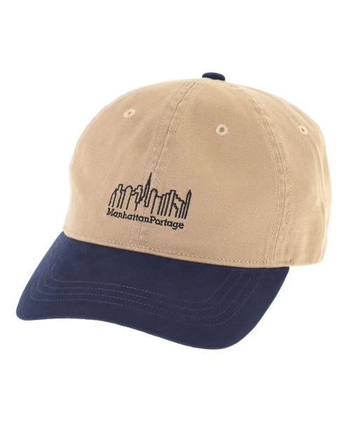 Manhattan Portage（マンハッタンポーテージ）の「Manhattan Portage/マンハッタンポーテージ キャップ PIGMENT TWILL SUEDE VISOR MP338（キャップ・メンズ・ブラウン/アイボリー/ネイビー・FREE）」の2枚目の写真