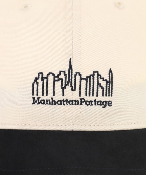 Manhattan Portage（マンハッタンポーテージ）の「Manhattan Portage/マンハッタンポーテージ キャップ PIGMENT TWILL SUEDE VISOR MP338（キャップ・メンズ・ブラウン/アイボリー/ネイビー・FREE）」の7枚目の写真