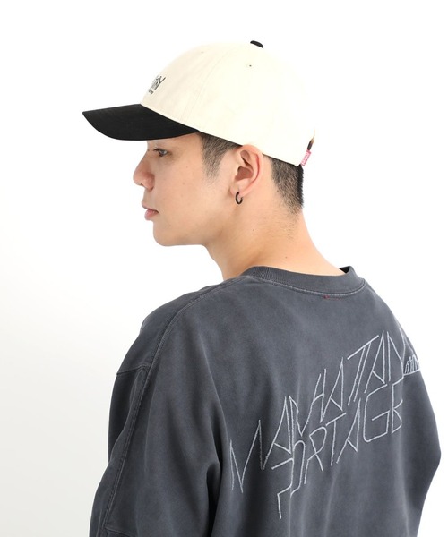 Manhattan Portage（マンハッタンポーテージ）の「Manhattan Portage/マンハッタンポーテージ キャップ PIGMENT TWILL SUEDE VISOR MP338（キャップ・メンズ・ブラウン/アイボリー/ネイビー・FREE）」の10枚目の写真
