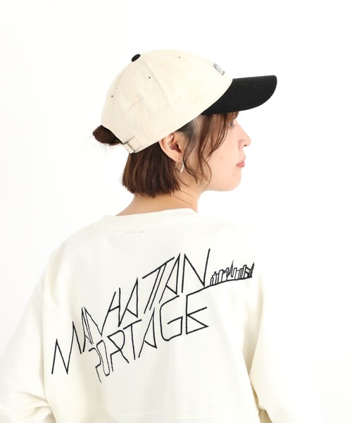 Manhattan Portage（マンハッタンポーテージ）の「Manhattan Portage/マンハッタンポーテージ キャップ PIGMENT TWILL SUEDE VISOR MP338（キャップ・メンズ・ブラウン/アイボリー/ネイビー・FREE）」の13枚目の写真