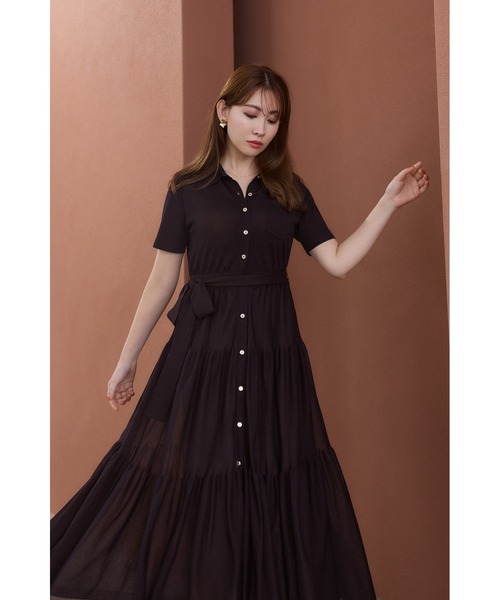 Romane Tiered Knit Dress（ワンピース）｜Her lip to（ハー
