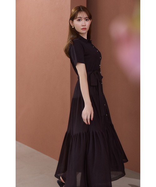 Romane Tiered Knit Dress（ワンピース）｜Her lip to（ハー