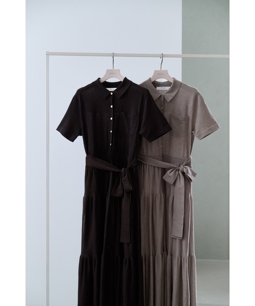 Romane Tiered Knit Dress（ワンピース）｜Her lip to（ハー