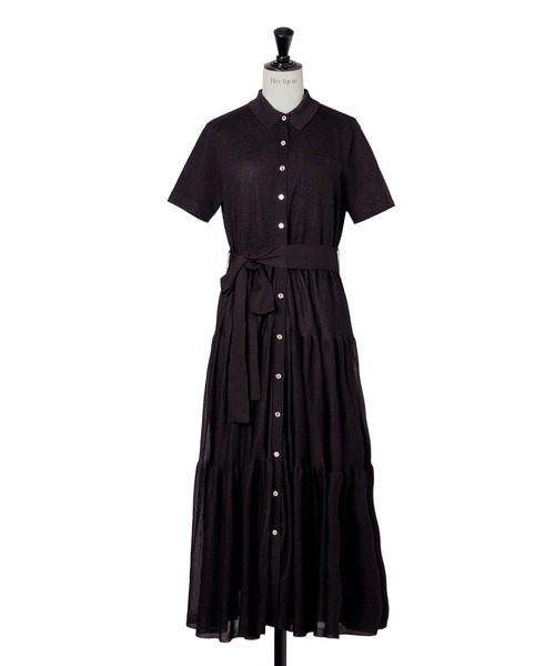 Romane Tiered Knit Dress（ワンピース）｜Her lip to（ハー