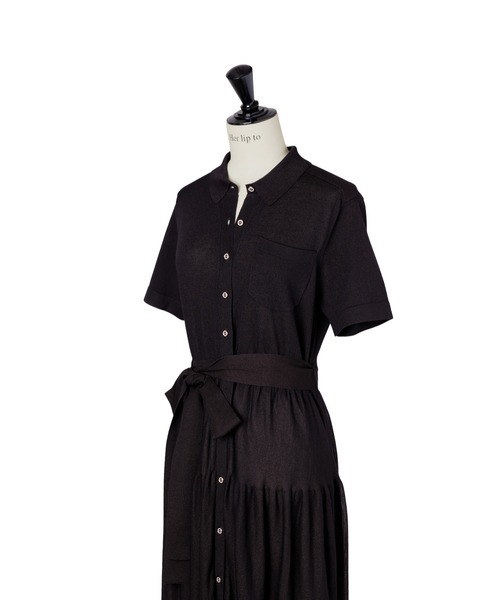 Romane Tiered Knit Dress（ワンピース）｜Her lip to（ハー