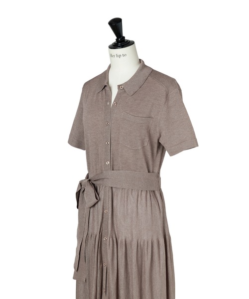 ワンピース herlipto Romane Tiered Knit Dress S Romane Tiered Knit Dress（ワンピース）｜Her lip to（ハー