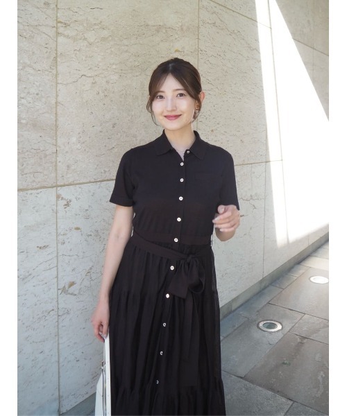 Romane Tiered Knit Dress（ワンピース）｜Her lip to（ハー