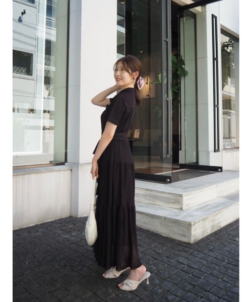 Romane Tiered Knit Dress（ワンピース）｜Her lip to（ハーリップ
