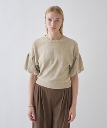 cloenc | 【手洗い可】パフスリーブニット(Tシャツ/カットソー)