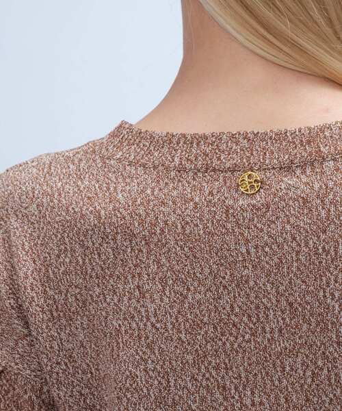 cloenc（クロエンス）の「【手洗い可】パフスリーブプルオーバー（Tシャツ/カットソー・レディース・ブラック/ダークブラウン/ベージュ・02）」の13枚目の写真