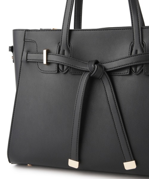 VIS（ビス）の「【新色追加】【A4収納】フラップタイトートバッグ（トートバッグ・レディース・ダークブラウン/ベージュ系その他2/ブラック・FREE）」の6枚目の写真