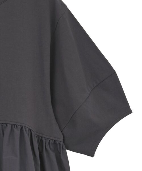 ELENCARE DUE（エレンカーレデュエ）の「・ELENCARE DUE ハイブリットTEE（Tシャツ/カットソー・レディース・ブラウン/ブラック/チャコールグレー/オフホワイト・FREE）」の20枚目の写真