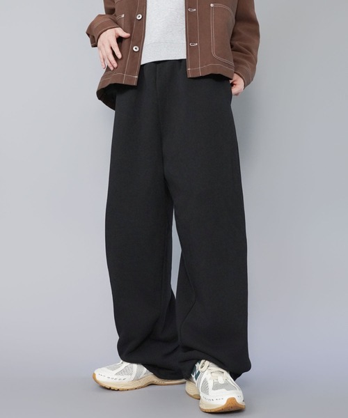 SPINNS(スピンズ)の「カラースウェットパンツ/セミワイドシルエット/ユニセックス(スウェットパンツ・メンズ・ピンク/チャコール/杢グレー/アッシュグレー/ブラック・L/M/S)」の2枚目の写真