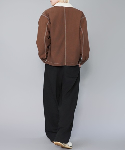 SPINNS（スピンズ）の「カラースウェットパンツ/セミワイドシルエット/ユニセックス（スウェットパンツ・メンズ・ピンク/チャコール/杢グレー/アッシュグレー/ブラック・L/M/S）」の15枚目の写真