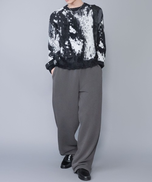 SPINNS（スピンズ）の「カラースウェットパンツ/セミワイドシルエット/ユニセックス（スウェットパンツ・メンズ・ピンク/チャコール/杢グレー/アッシュグレー/ブラック・L/M/S）」の20枚目の写真