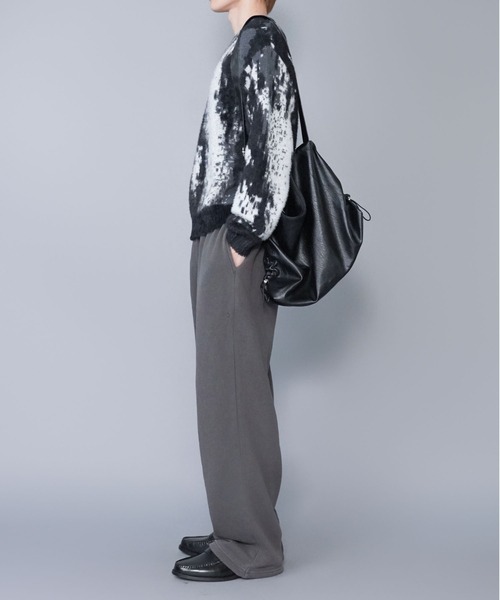 SPINNS（スピンズ）の「カラースウェットパンツ/セミワイドシルエット/ユニセックス（スウェットパンツ・メンズ・ピンク/チャコール/杢グレー/アッシュグレー/ブラック・L/M/S）」の21枚目の写真