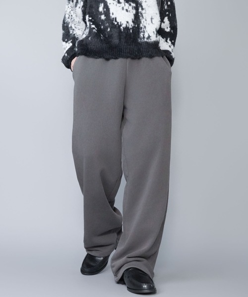 SPINNS（スピンズ）の「カラースウェットパンツ/セミワイドシルエット/ユニセックス（スウェットパンツ・メンズ・ピンク/チャコール/杢グレー/アッシュグレー/ブラック・L/M/S）」の17枚目の写真