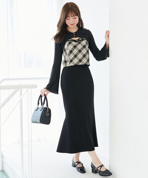 MAJESTIC LEGON（マジェスティックレゴン）の「ベーシックマーメイドスカート（スカート・レディース・ブラウン/チャコールグレー/ブラック・MEDIUM/SMALL）」の10枚目の写真