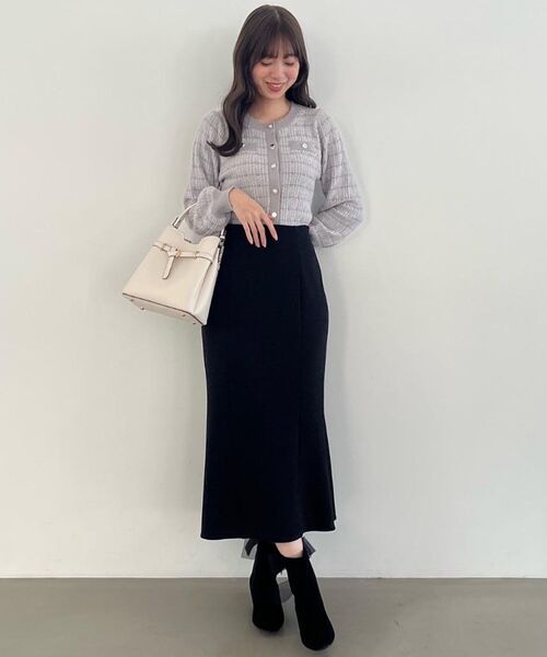 MAJESTIC LEGON（マジェスティックレゴン）の「ベーシックマーメイドスカート（スカート・レディース・ブラウン/チャコールグレー/ブラック・MEDIUM/SMALL）」の12枚目の写真