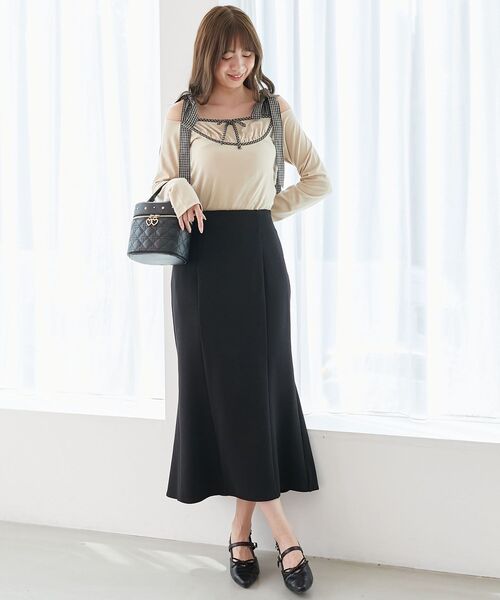 MAJESTIC LEGON（マジェスティックレゴン）の「ベーシックマーメイドスカート（スカート・レディース・ブラウン/チャコールグレー/ブラック・MEDIUM/SMALL）」の19枚目の写真