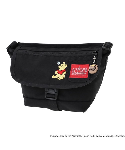 Manhattan Portage（マンハッタンポーテージ）の「Manhattan Portage/マンハッタンポーテージ ショルダーバック "くまのプーさん" NYLON MESSENGER BAG (XXS) POOH MP1603FZP500PH（ショルダーバッグ・メンズ・ブラック×レッド・FREE）」の7枚目の写真
