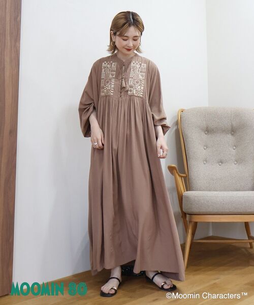 Ameri VINTAGE ワンピース RIPPLE SHAGGY ART TRANSFORM DRESS（シャツワンピース）｜Ameri