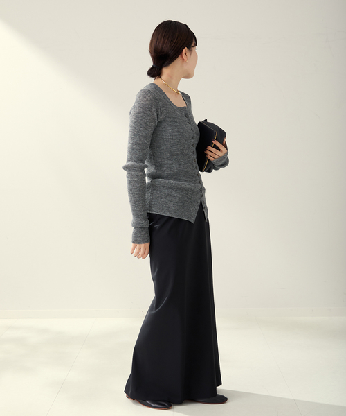 完売品 Plage 新品 25 R’IAM RIB SEERプルオーバー グレー R'IAM RIB SEER プルオーバー（ニット/セーター）｜Plage