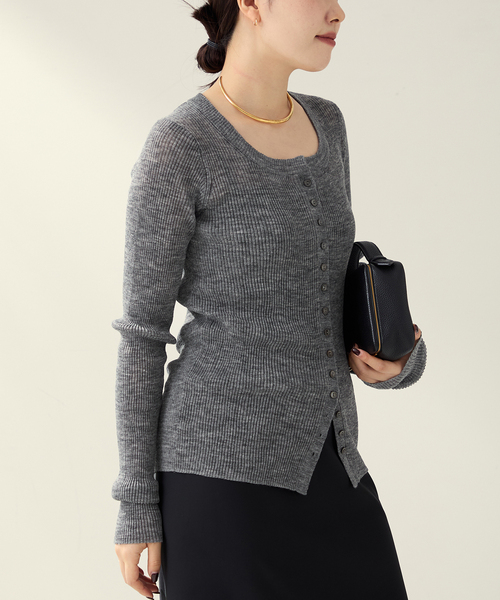 【R’IAM】FEMININE ニット　plage plage ニット セーター R'IAM ノースリーブプルオーバー