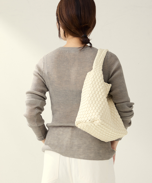 プラージュRIAMニット R'IAM RIB SEER プルオーバー（ニット/セーター）｜Plage