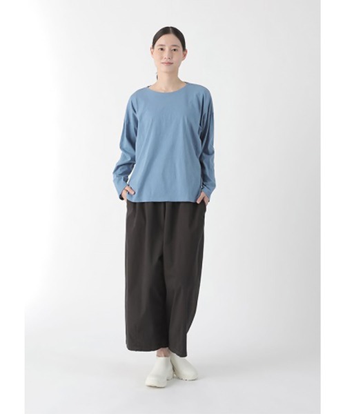 Plantation(プランテーション)の「アンディコットンⅠ / カットソー / (O)(Tシャツ/カットソー・レディース・ホワイト/ブラック/ライトグリーン/ライトブルー・X-LARGE/M size)」の4枚目の写真