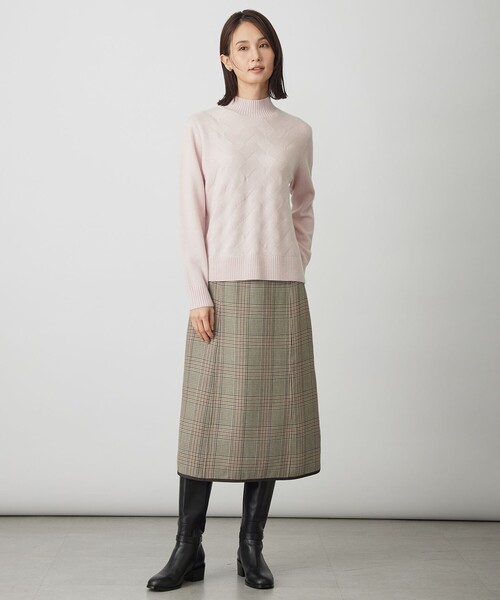 J.PRESS(ジェイプレス)の「【リバーシブル】リバーチェック スカート(スカート・レディース・グレー系3/ベージュ系3・T17/T15/T13)」の9枚目の写真